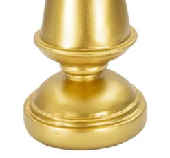 Roi d'échecs décoratif doré en polyrésine accents noirs