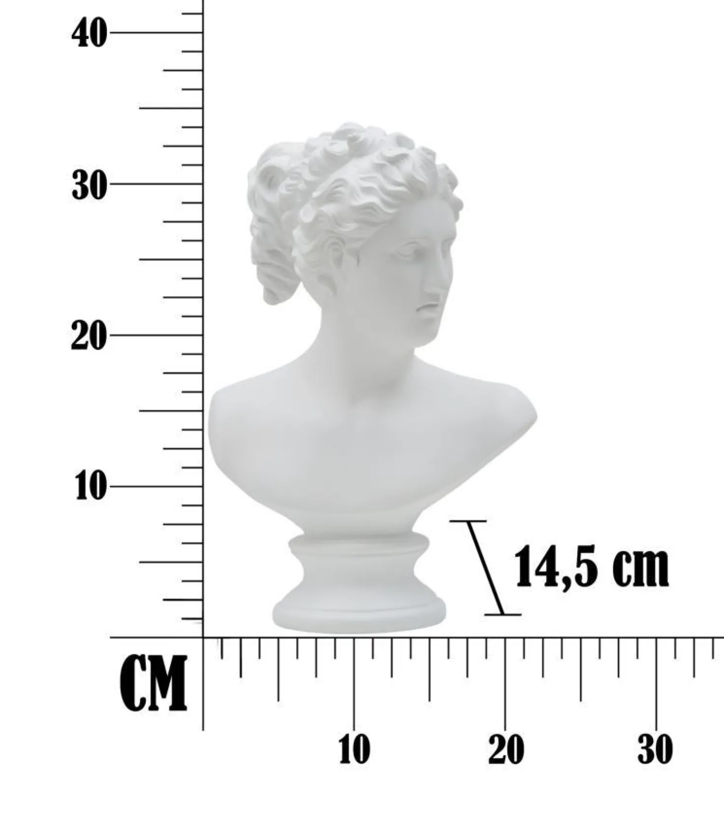 Sculpture femme en polyrésine blanche