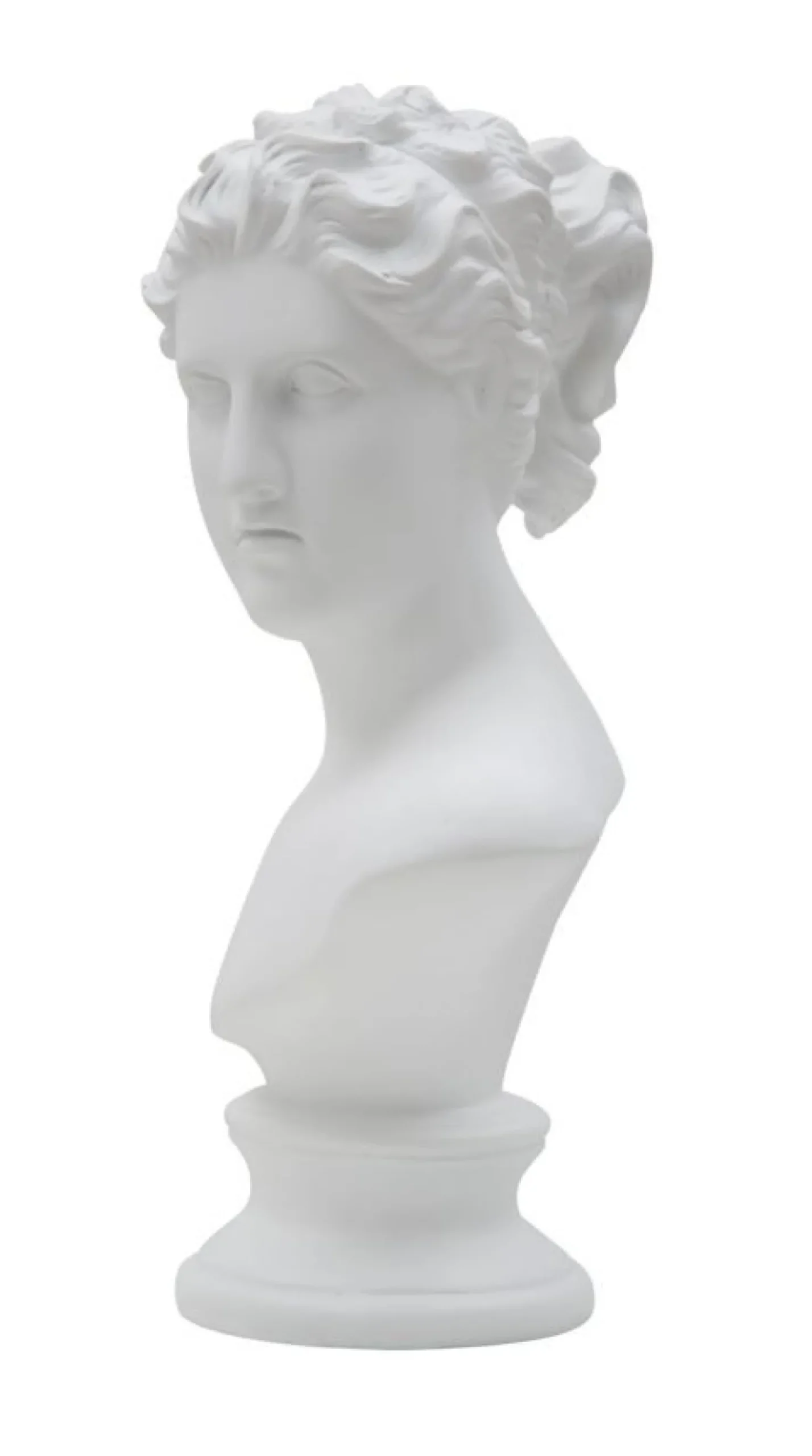 Sculpture femme en polyrésine blanche