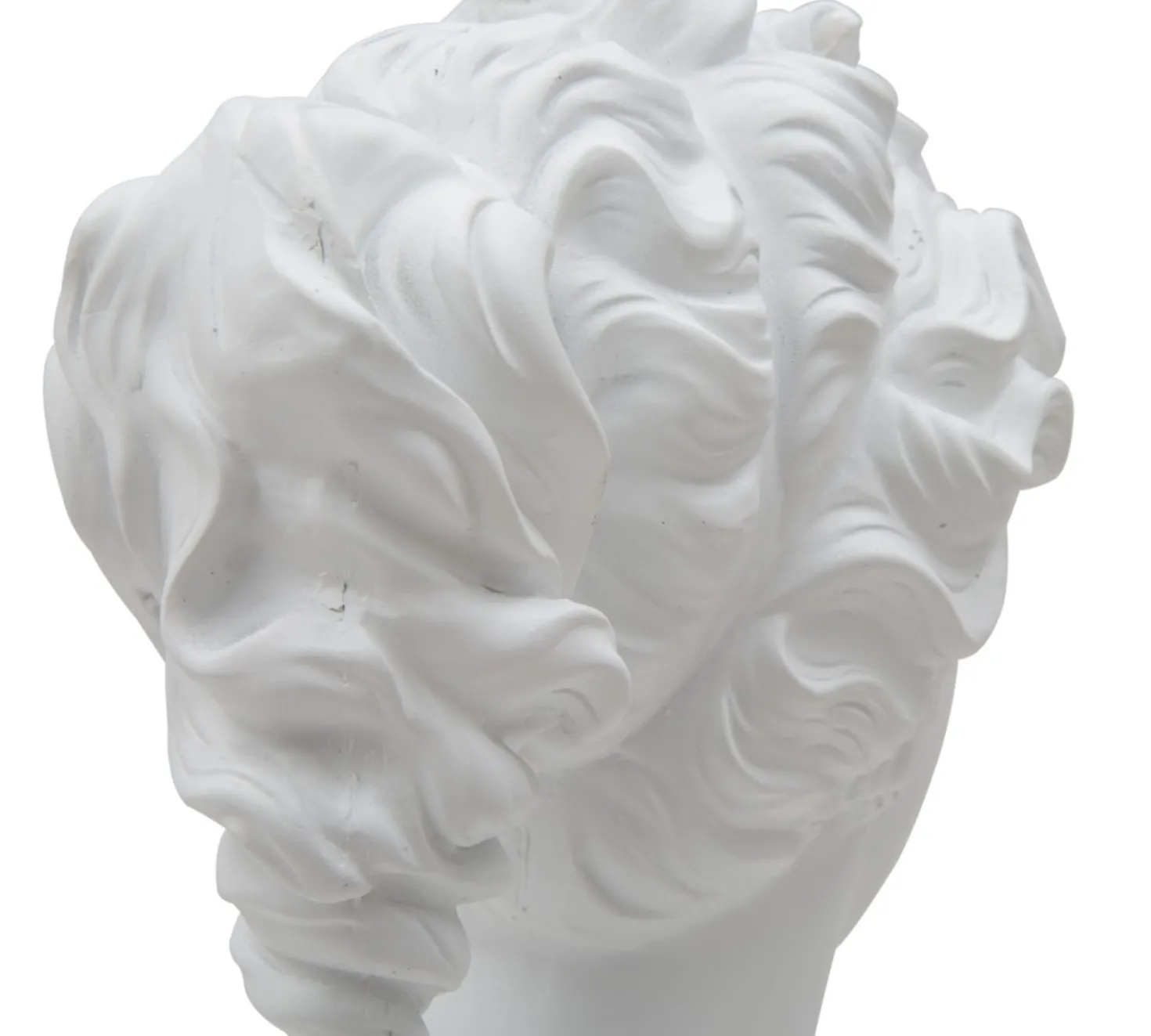 Sculpture femme en polyrésine blanche