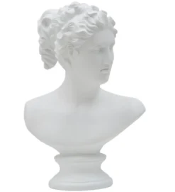 Sculpture femme en polyrésine blanche