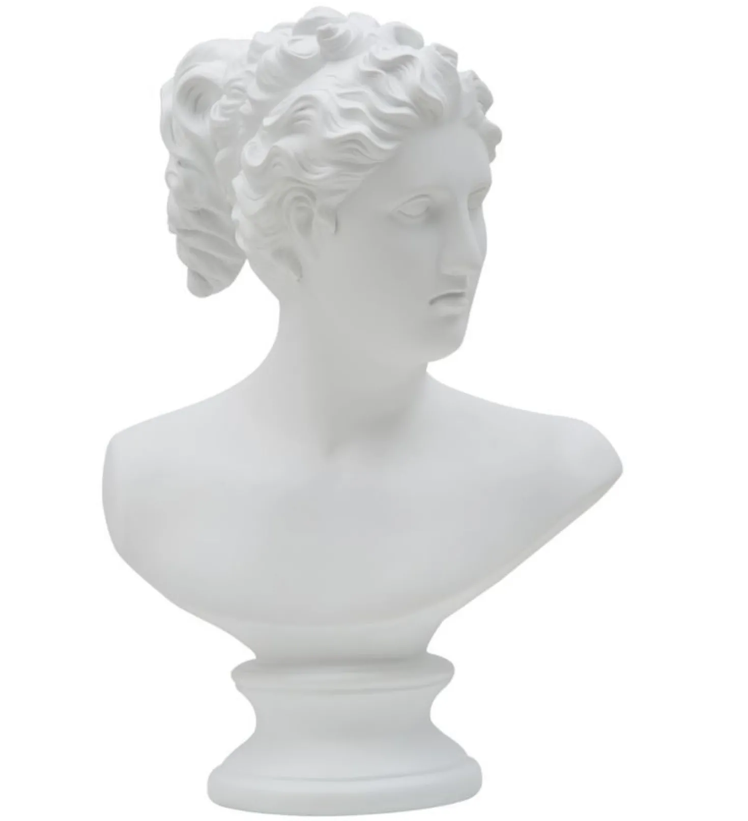 Sculpture femme en polyrésine blanche