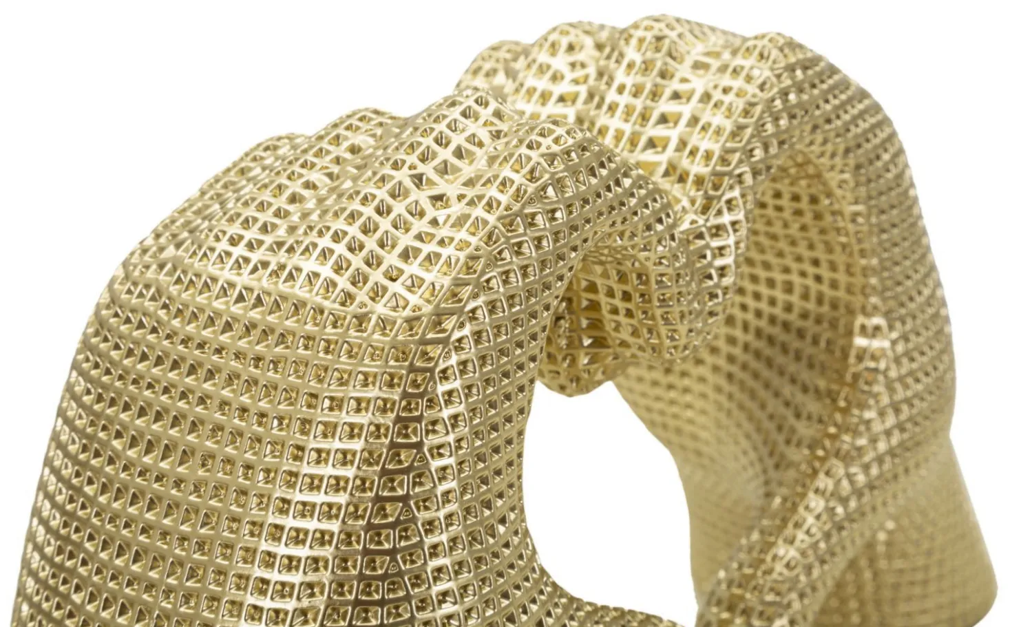 Sculpture Lover Gold Mains entrelacées cœur