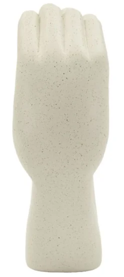 Sculpture Love Stons en résine beige