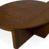 Set de 2 tables basses design Glowik Bois Noisette