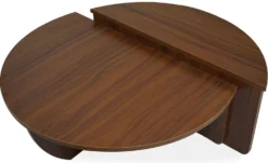 Set de 2 tables basses design Glowik Bois Noisette