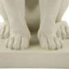 Statue Lion Leone Stons en Résine Beige