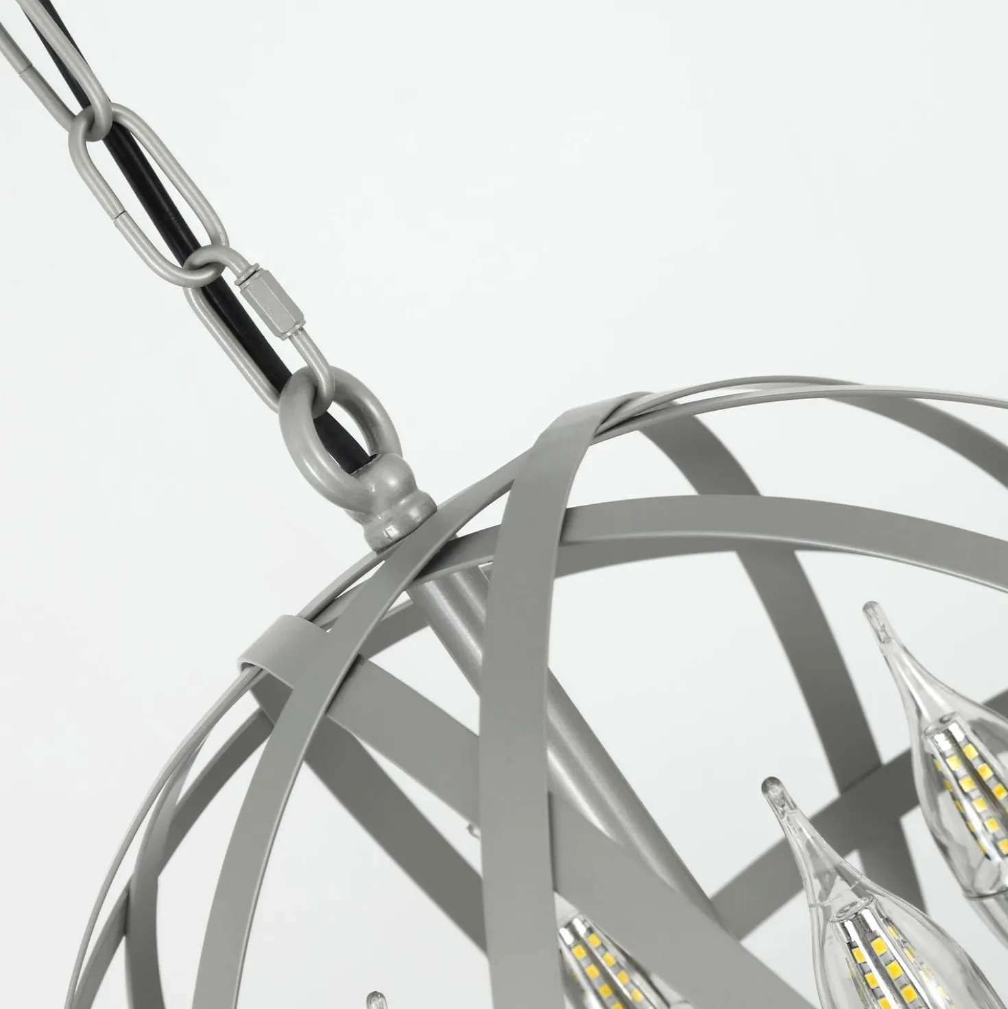 Suspension Jupiter Métal Gris