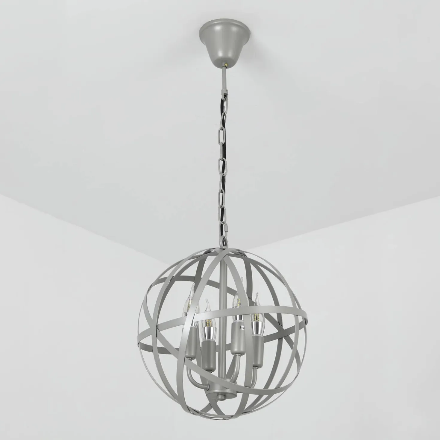 Suspension Jupiter Métal Gris