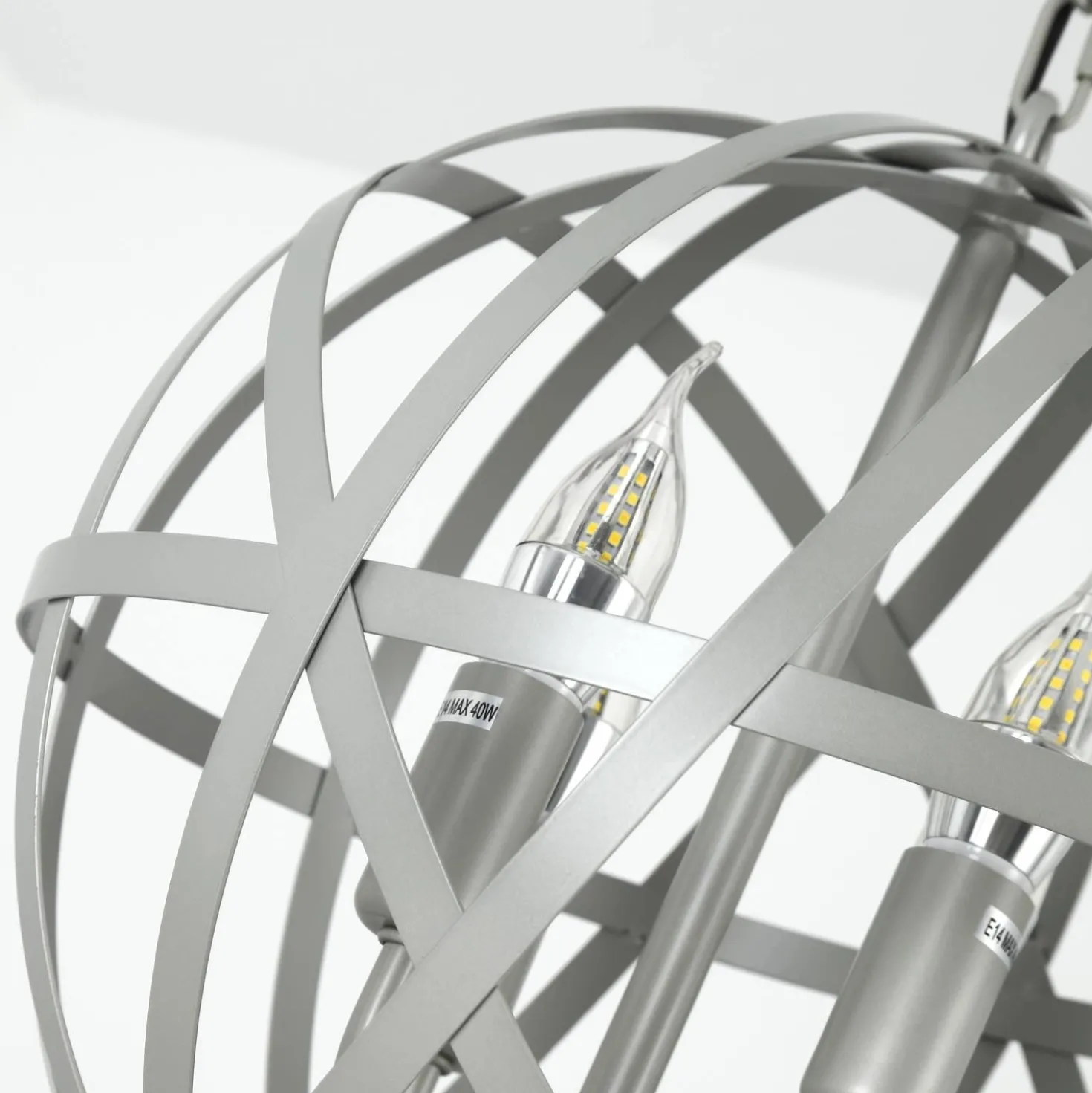 Suspension Jupiter Métal Gris