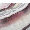 Tableau abstrait encadré en bois massif multicolore