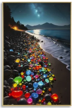 Tableau impressions sur toile couleurs laquées cadre 60x90