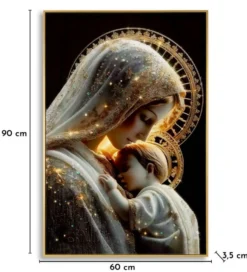 Tableau maternité Laqué Cadre Doré