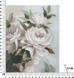 Tableau mural floral fait main en bois massif tons pastel