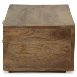 Table basse Firmin Bois et Métal Or