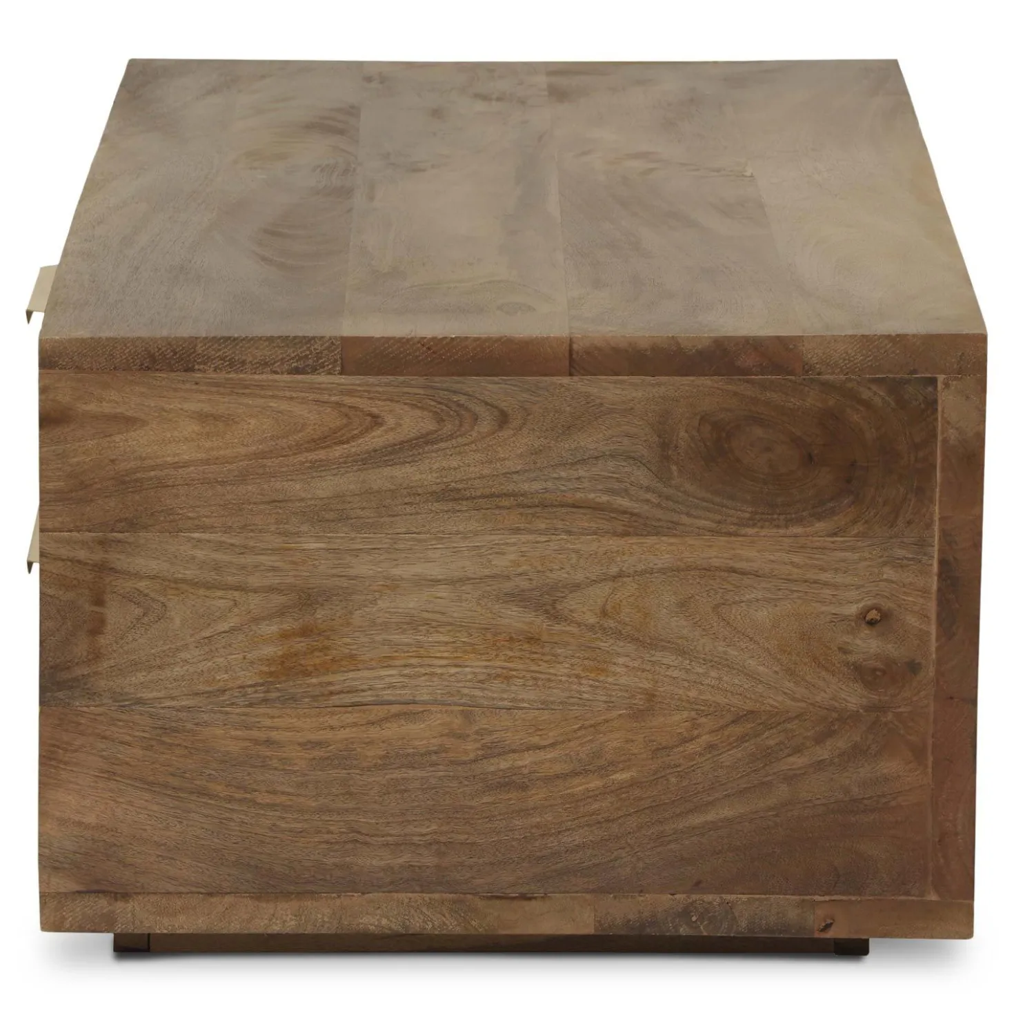 Table basse Firmin Bois et Métal Or