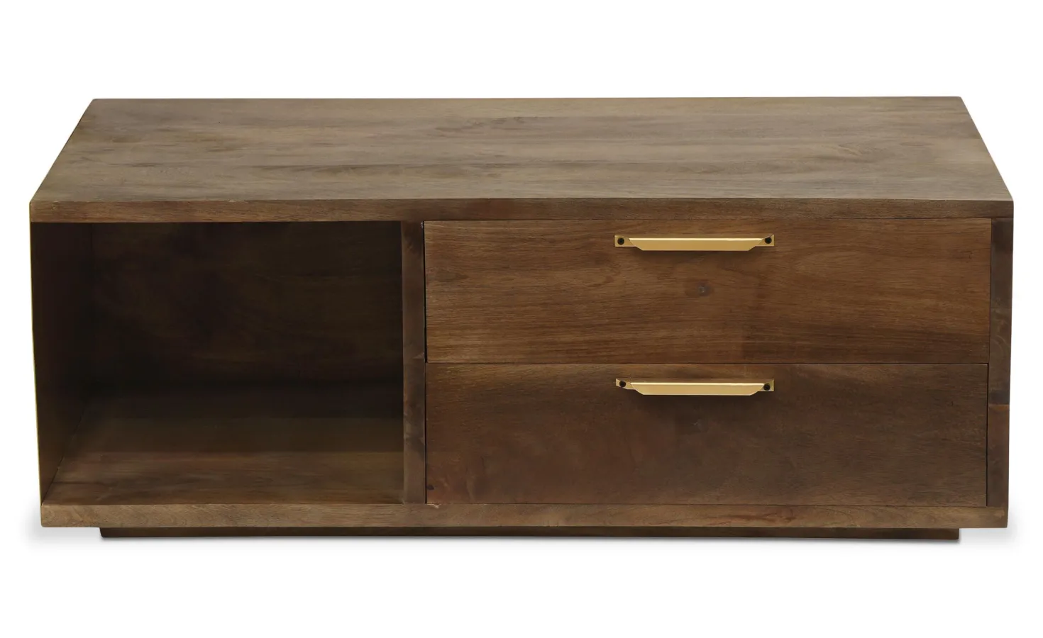 Table basse Firmin Bois et Métal Or