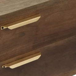 Table basse Firmin Bois et Métal Or