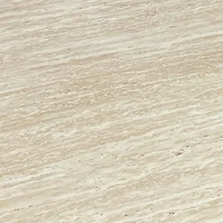 Table basse forme nuage 69x100cm Lagoon Effet Travertin Beige