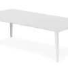 Table basse rectangulaire 120x60cm Bipolart Métal Blanc
