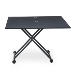 Table basse relevable Carrera Noir carbone