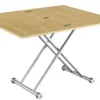 Table basse relevable Carrera Chêne clair