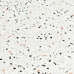 Table basse ronde moderne Titouan D84cm Effet Terrazzo