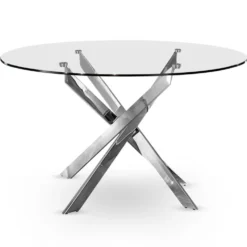 Table Croisade Chrome