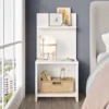 Table de chevet Wasat L44,5xH90cm Blanc