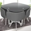 Table et chaises Mosaic 90 Gris