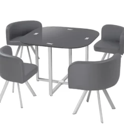 Table et chaises Mosaic 90 Gris