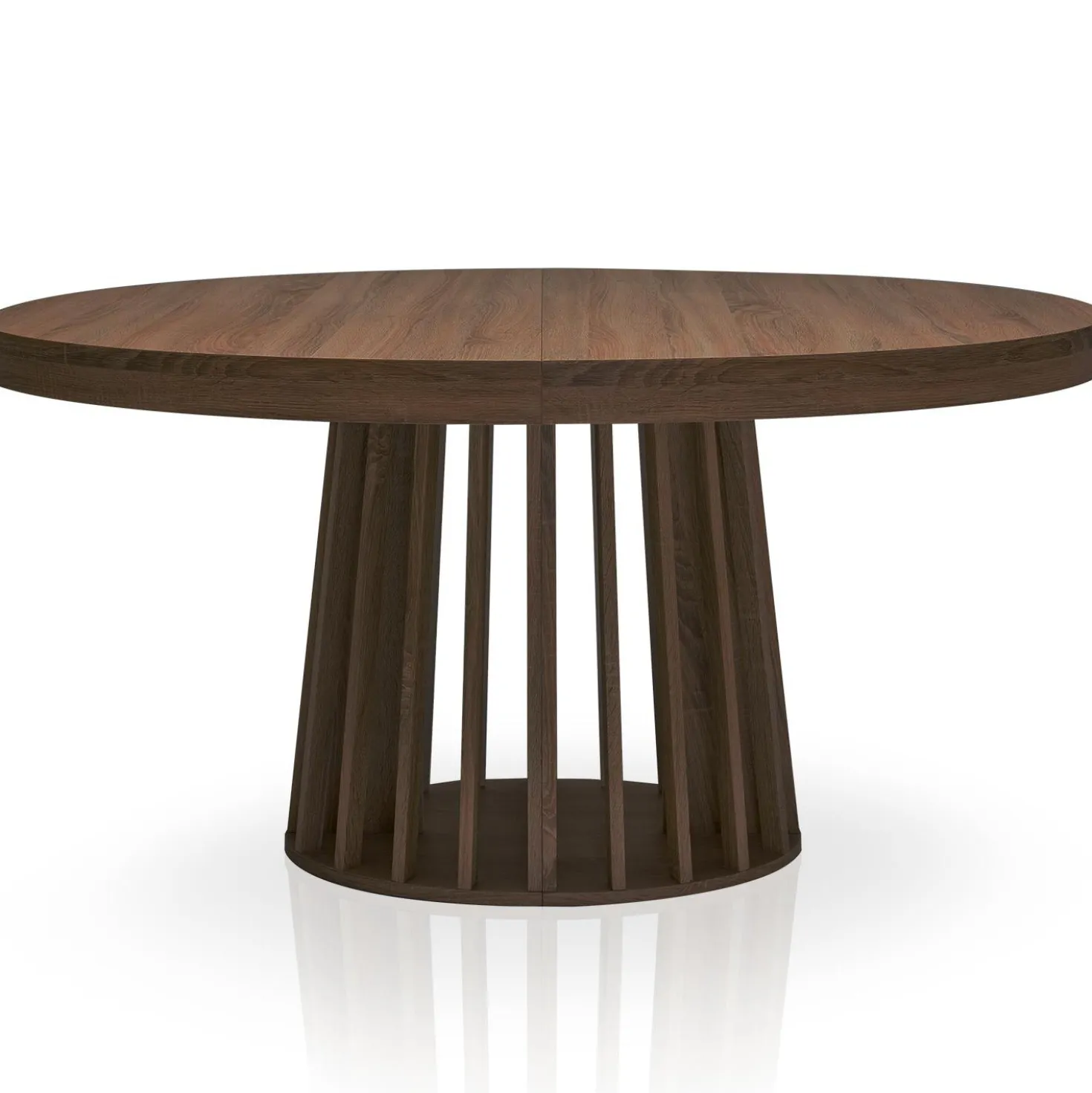 Table ovale extensible Eliza Bois noisette