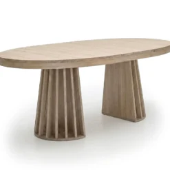 Table ovale extensible Eliza Chêne clair