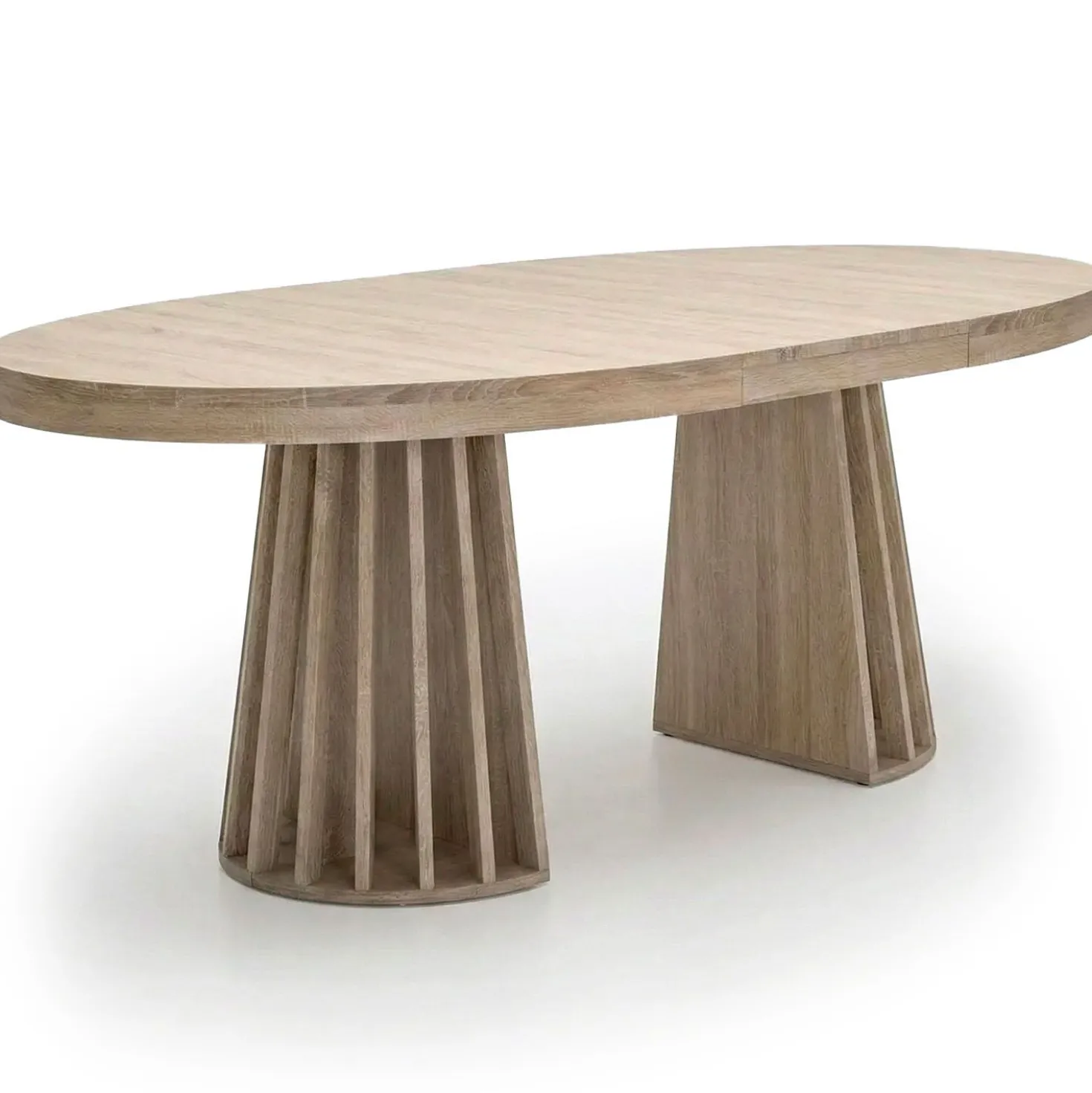 Table ovale extensible Eliza Chêne clair