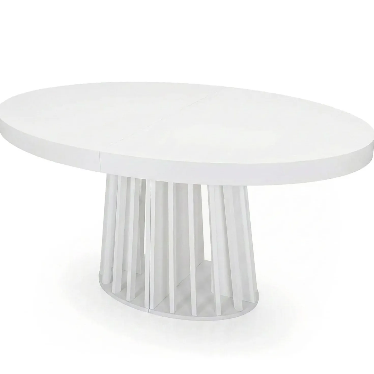 Table ovale extensible Eliza Blanc