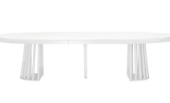 Table ovale extensible Eliza Blanc