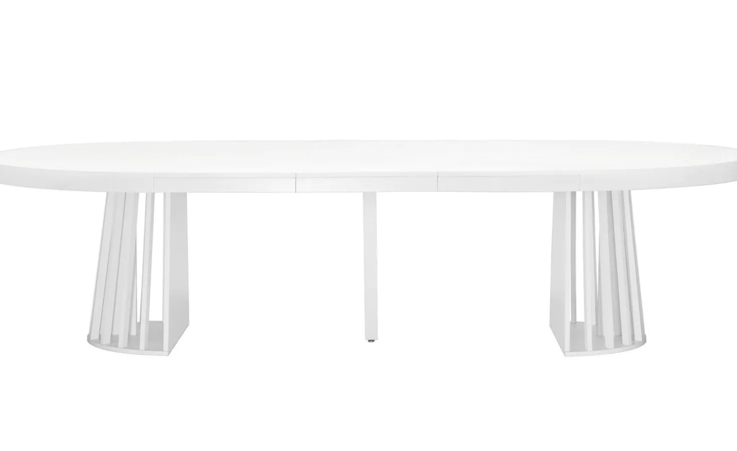 Table ovale extensible Eliza Blanc