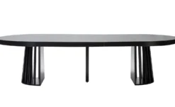 Table ovale extensible Eliza Noir