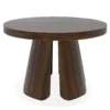 Table ronde extensible Henriette Bois noisette
