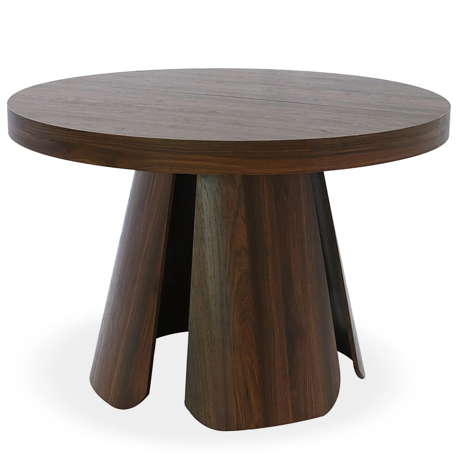 Table ronde extensible Henriette Bois noisette