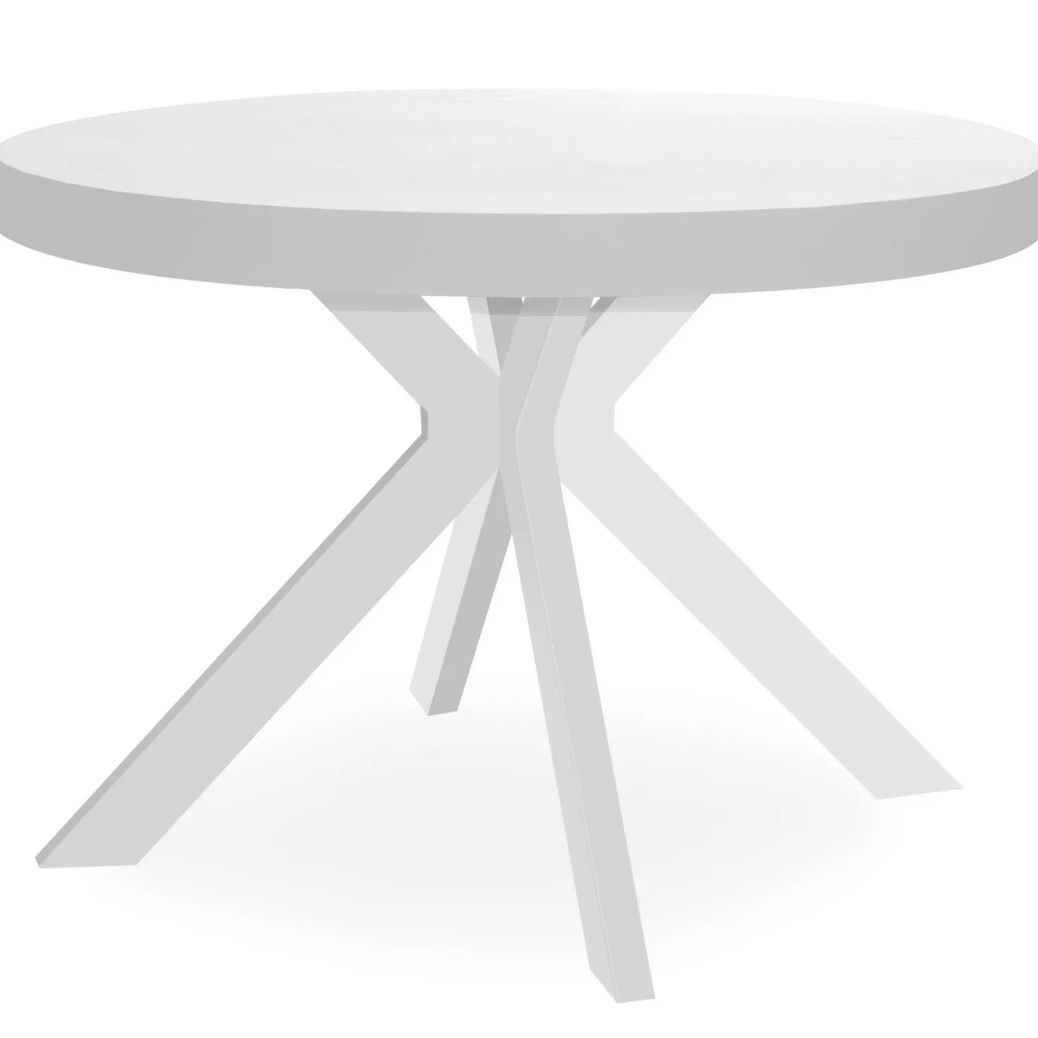 Table ronde extensible Myriade Blanc
