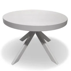 Table ronde extensible Myriade Blanc