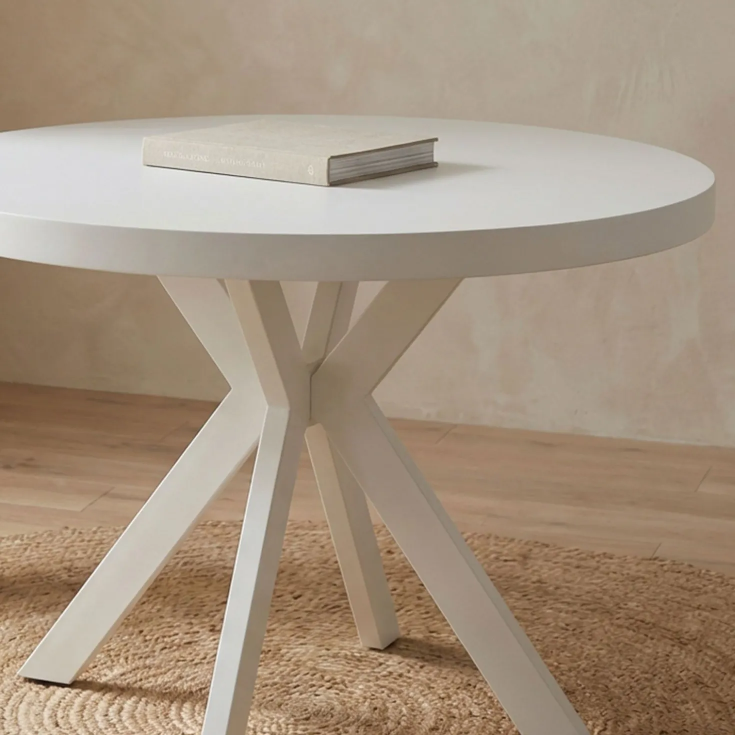 Table ronde extensible Myriade Blanc
