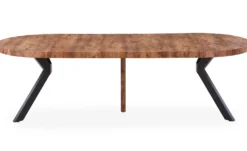 Table ronde extensible Myriade Noir et Noyer