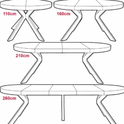 Table ronde extensible Myriade Sonoma