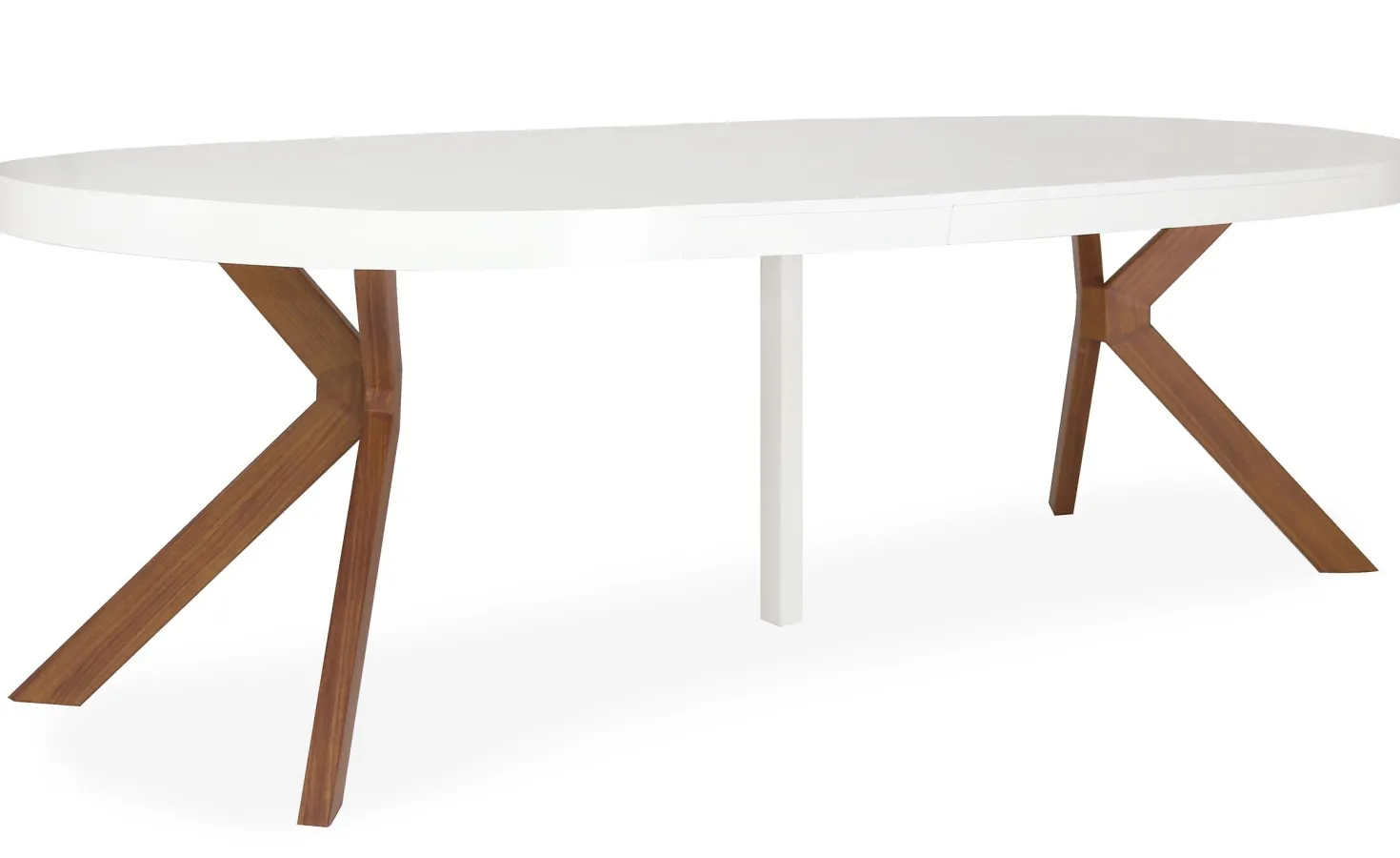Table ronde extensible Myriade Blanc