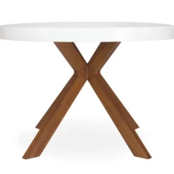 Table ronde extensible Myriade Blanc