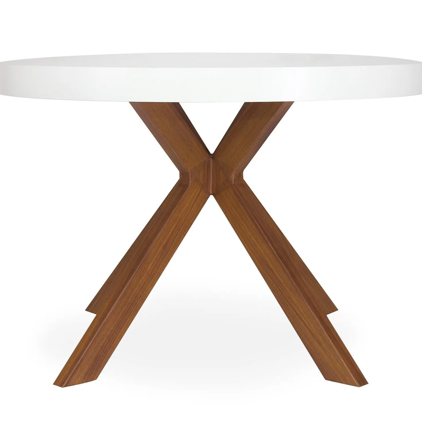 Table ronde extensible Myriade Blanc