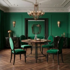 Table ronde pliante gain de place Foldine Ø100cm Métal Noir et Bois noisette