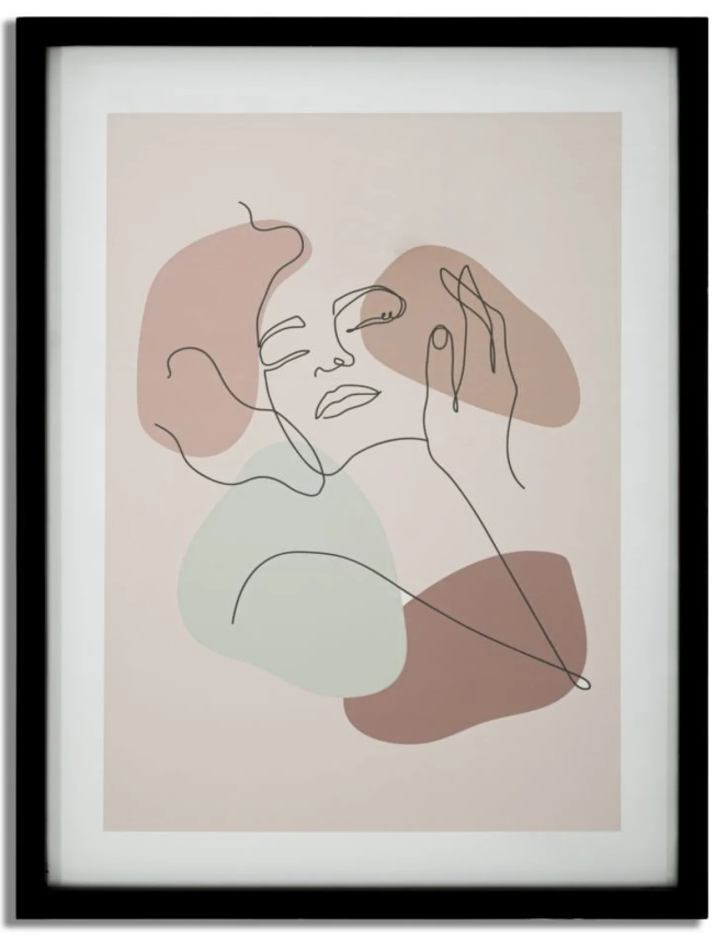 Tampon Visage M.D.F. et verre multicolore